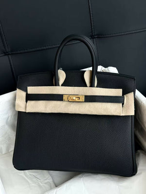 Hermès Birkin 25 Noir Togo Leather with Gold Hardware