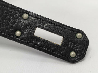 Hermes Vintage Kelly shoulder black Fringe