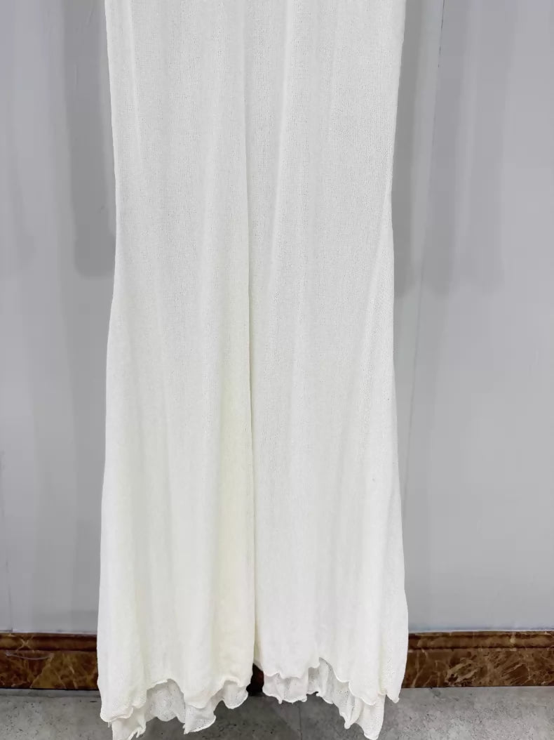 Chanel 19A off-white maxi dress