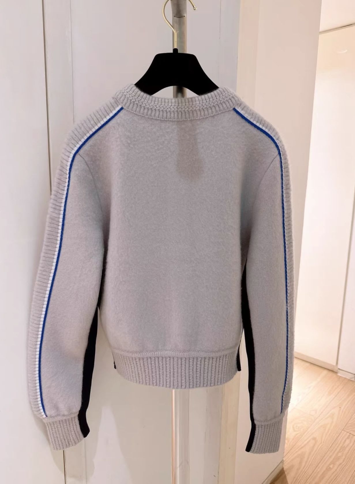 Chanel 21 coco neige gray blue ski sweater