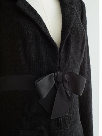 chanel haute couture spring 2001 black bow dress 5