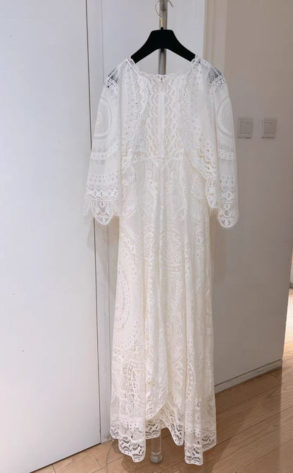 Chloe White Lace Dress