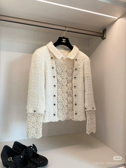 Chanel Pre-Fall 2015 Paris-Salzburg ecru tweed jacket